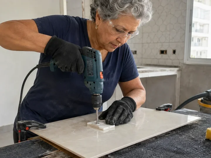Como furar porcelanato sem trincar a peça