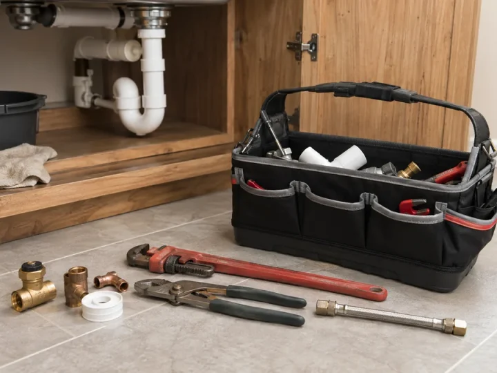 Kit de ferramentas para encanamento doméstico