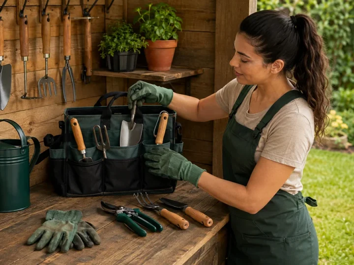 Kit de ferramentas para jardim: manual, elétrico ou a bateria