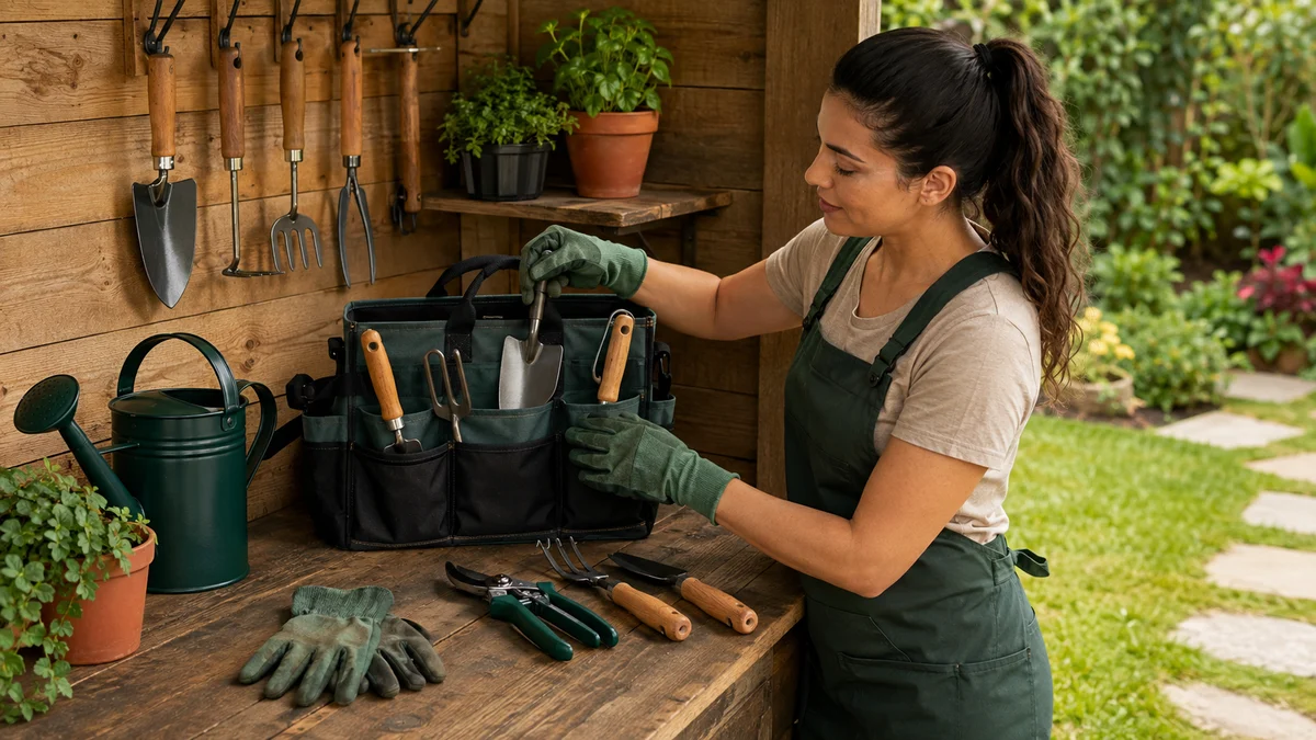 Kit de ferramentas para jardim: manual, elétrico ou a bateria