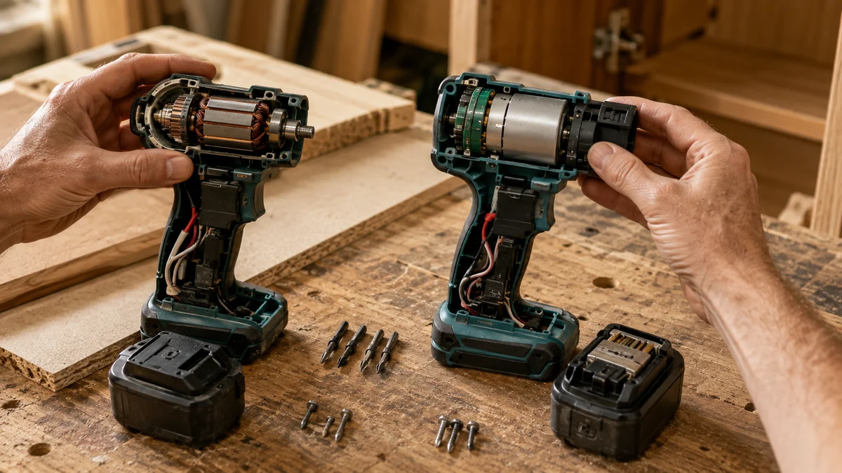 Parafusadeira brushless ou com escovas: o que muda