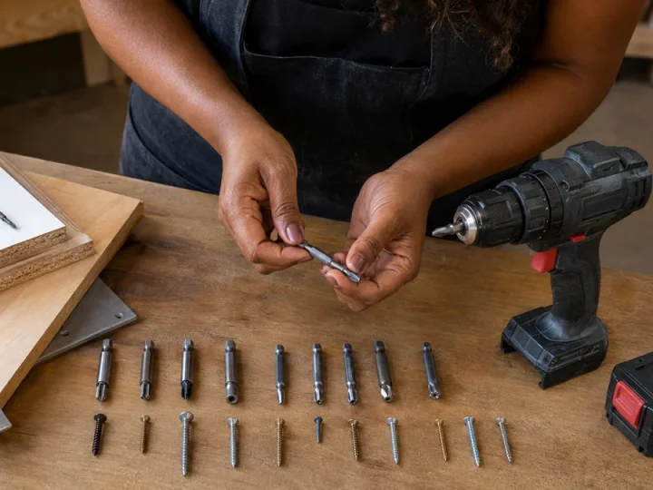 Tipos de bits para parafusadeira: guia de encaixes