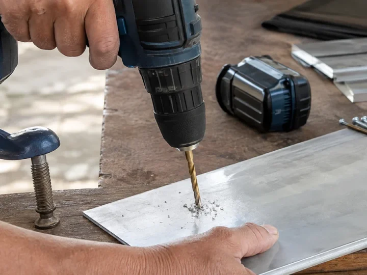 Dá para furar metal fino com parafusadeira