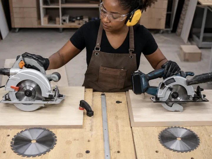 Serra circular com fio ou a bateria: o que muda no trabalho